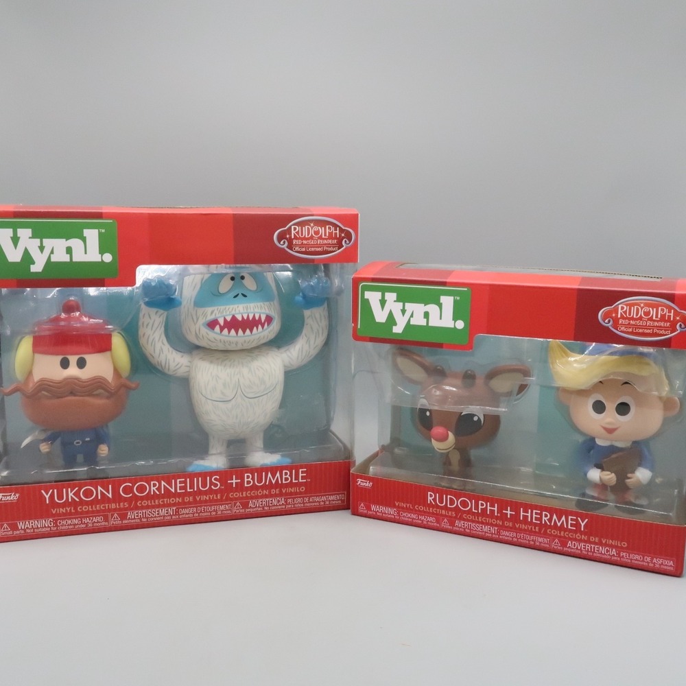 Funko Vynl Rudolph‎ Red Nosed Reindeer Lot Hermey, Yukon, Cornelius, Bumble